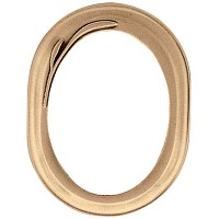 Oval photo frame 11x15cm - 4,3x6in In bronze, wall attached 1103