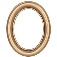Oval photo frame 9x12cm - 3,5x4,7in In bronze, wall attached 1226