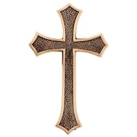 Crucifix 7x4,5cm - 2,75x1,75in In bronze, wall attached 2025-7
