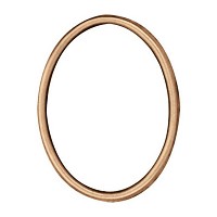 Oval photo frame 6x8cm - 2,4x3,1in In bronze, wall attached 204-68