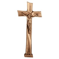 Crucifix with Jesus 68x31cm - 26,75x12in In bronze, ground attached 2090