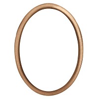 Oval photo frame 8x10cm - 3x4in In bronze, wall attached 238-810