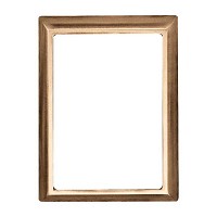 Rectangular photo frame 13x18cm - 5x7in In bronze, wall attached 250-1318