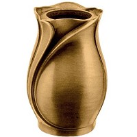 Flowers vase h 13cm - 5,1in In bronze, with plastic inner, ground attached 2520/P