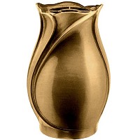 Flowers vase 41cm - 16in In bronze, with copper inner, ground attached 2533/R
