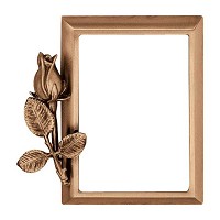 Rectangular photo frame 11x15cm - 4,3x6in In bronze, wall attached 279-1115