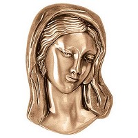 Ornament für Grabstein 6cm Grabschmuck bronze 3135