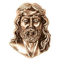 Placa de pared Cristo 17cm Aplicación en bronce para lápida 3047