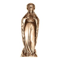 Targa Madonna 19,5x8cm Applicazione per lapide in bronzo 3052