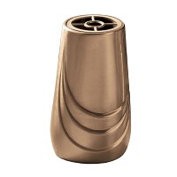 Flowers vase 20x12cm - 8x4,75in In bronze, with plastic inner, ground attached 930-P4