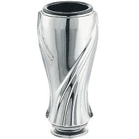 Vase à fleurs Esedra 18x9cm En acier, à appliquer ou à poser