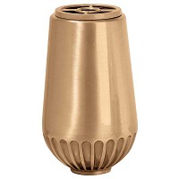 Flowers vase 20x12cm - 8x4,75in In bronze, with plastic inner, ground attached 8700-P4