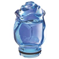 Himmelblau Kristall Knospe von rosa 10,5cm Dekorative Glasschirm für Lampen