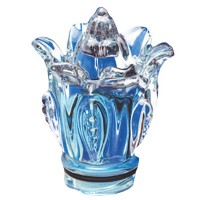 Himmelblau Kristall Glockenblume 9cm Dekorative Glasschirm für Lampen