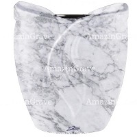 Blumenkäste Gres 19cm Carrara Marmor, Kunststoff Innen