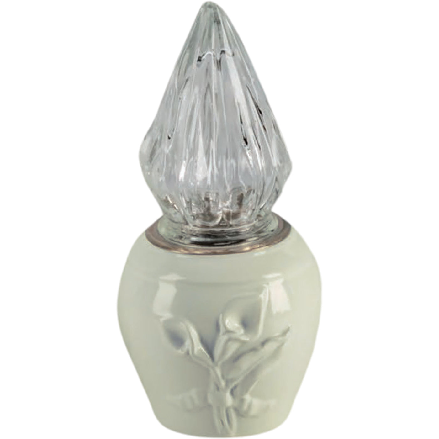 Grave light Calla ivory 10x10cm - 3.9x3.9in In ivory porcelain, wall attached CAL164P/A