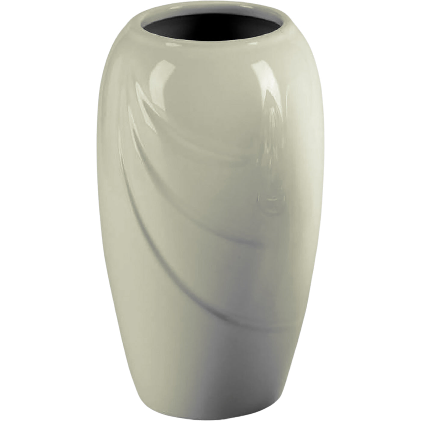 Grave vase Ecotre ivory 21x13cm - 8.3x5.1in In ivory porcelain, wall attached ECO150P/A