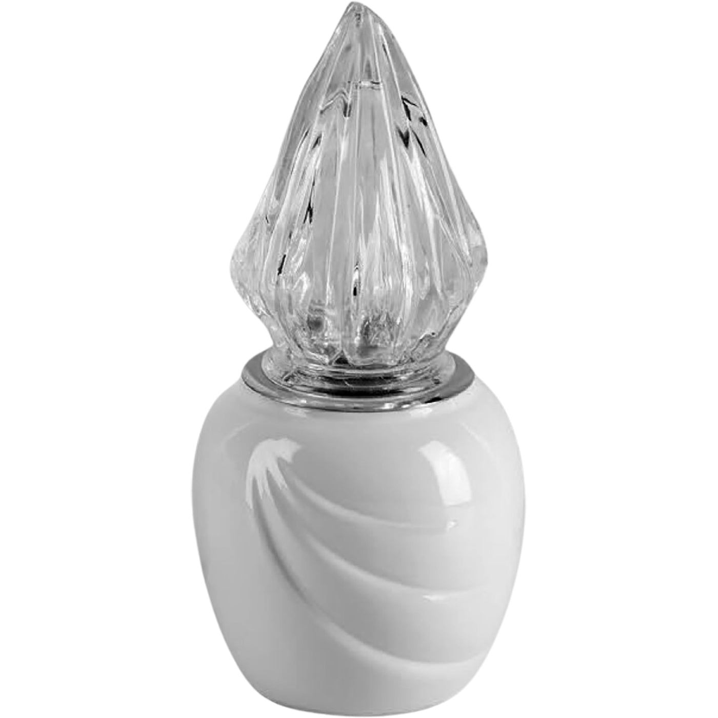 Grave light Ecotre 10x10cm - 3.9x3.9in In white porcelain, ground attached ECO152T
