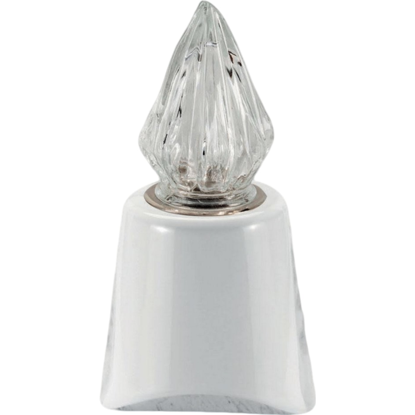 Grave light Giselle carrara 10x10cm - 3.9x3.9in In white porcelain with carrara decoration, wall attached GI130P/CARR