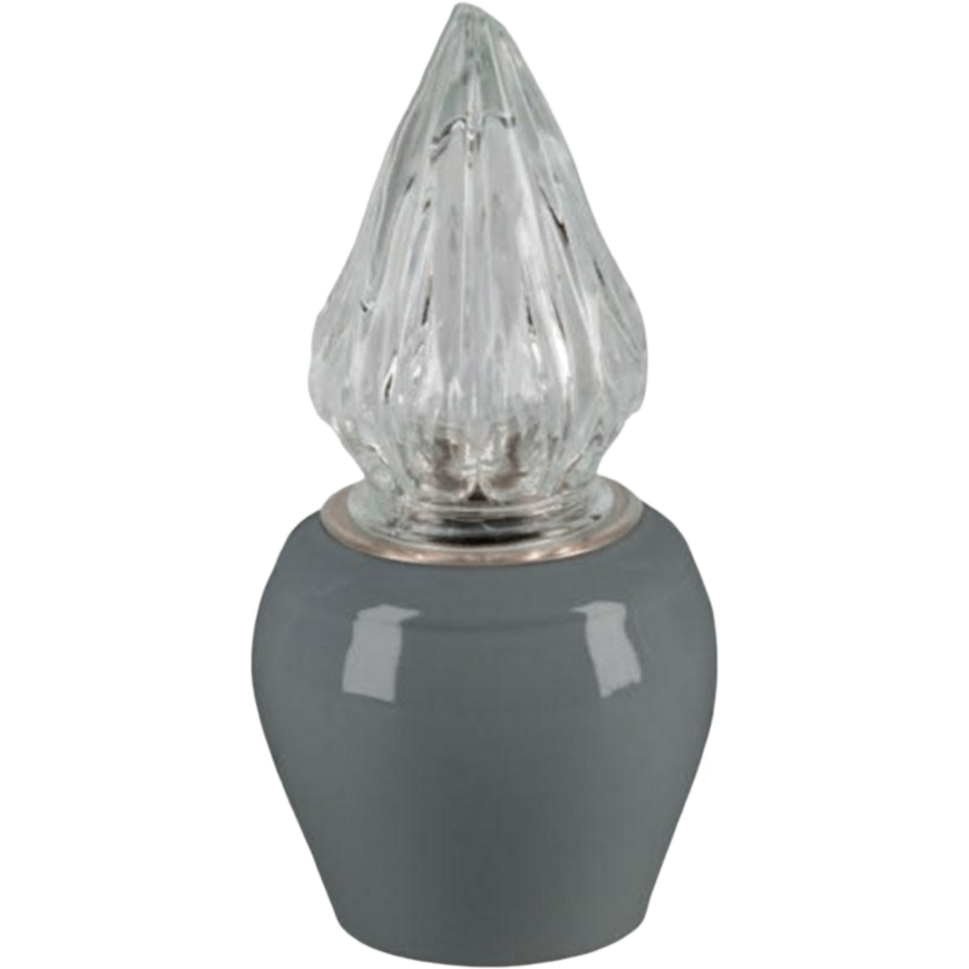 Grave light Liscia gray 10x10cm - 3.9x3.9in In gray porcelain, wall attached LI146P/G