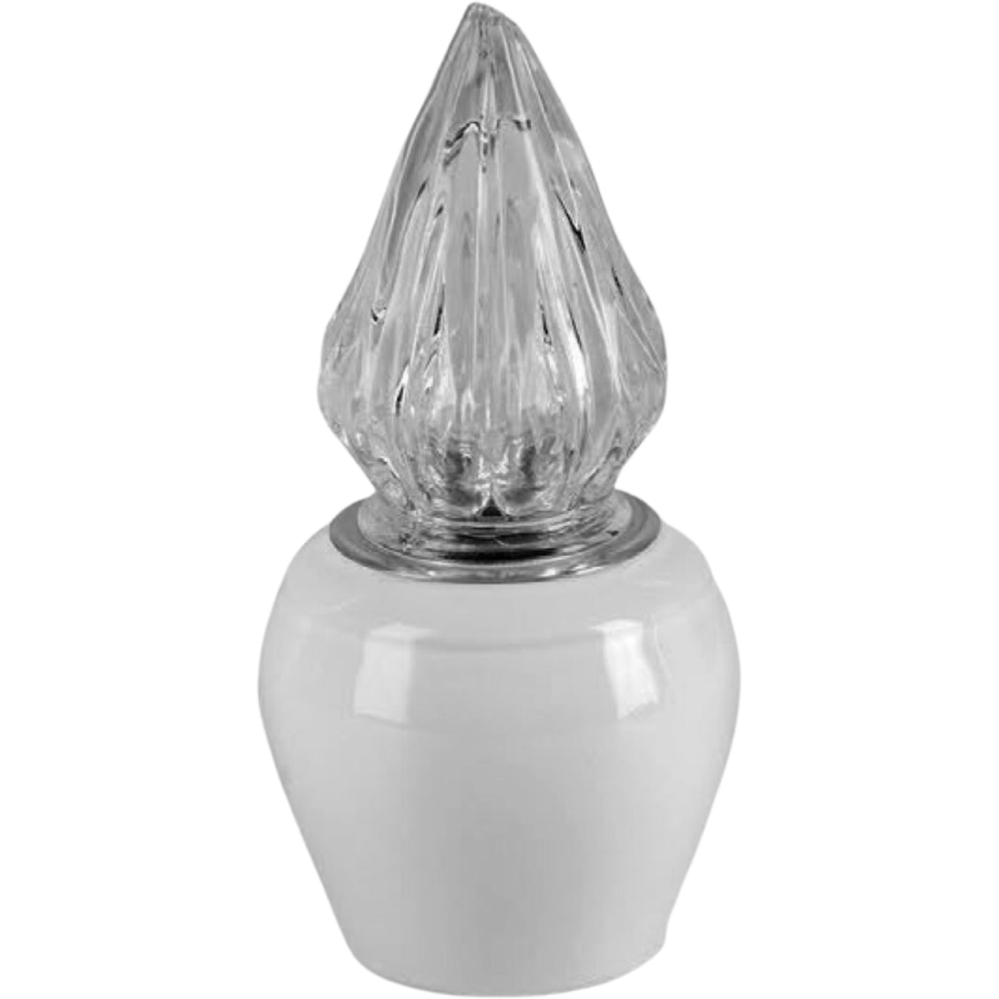 Grave light Liscia 10x10cm - 3.9x3.9in In white porcelain, wall attached LI146P
