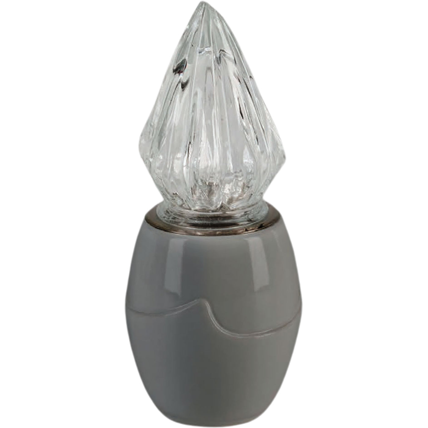 Grave light Onda gray 10x10cm - 3.9x3.9in In gray porcelain, ground attached ON170T/G