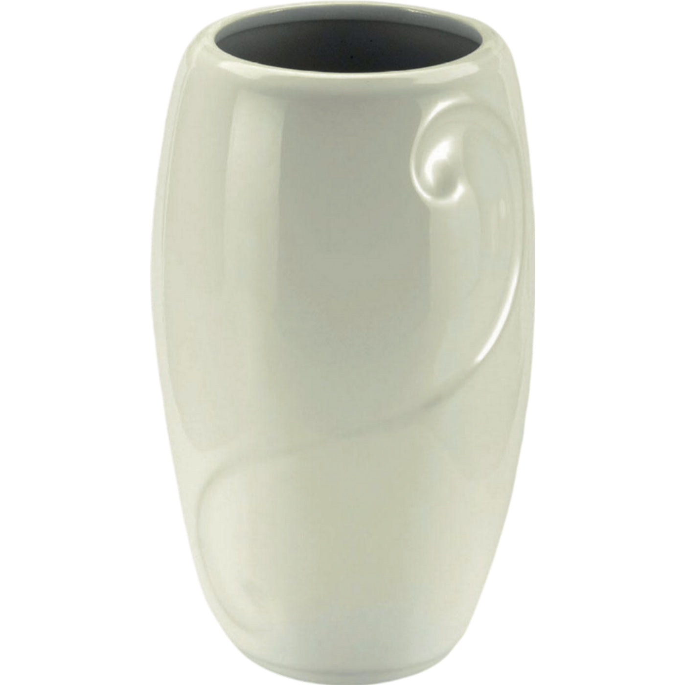 Grave vase Sharon ivory 21x13cm - 8.3x5.1in In ivory porcelain, ground attached SH124T/A