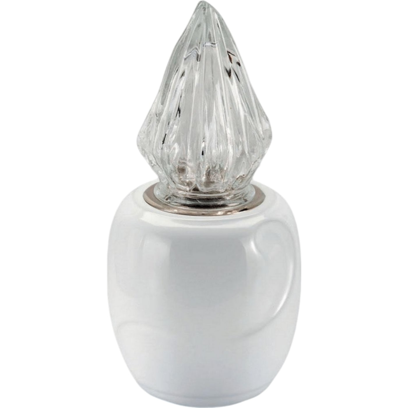 Grave light Sharon 10x10cm - 3.9x3.9in In white porcelain, wall attached SH126P